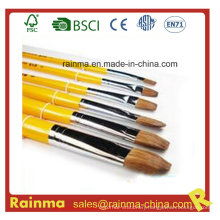 Long Handle Brush with Nylon Hair Filbert Head